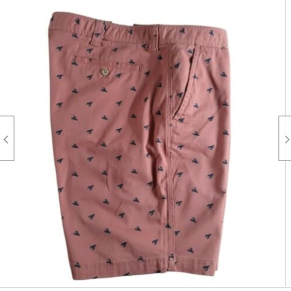 St. John's Bay Men's Power Stretch Chino Shorts Size 44 Washed Lobster Color - Picture 7 of 11